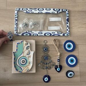 8 Piece Blue Evil Eye Decor Set